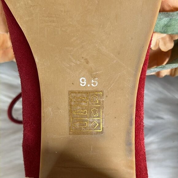 Jeffrey Campbell Cors Red Lace-Up Heeled Sandals Size 9.5 - Picture 7 of 8